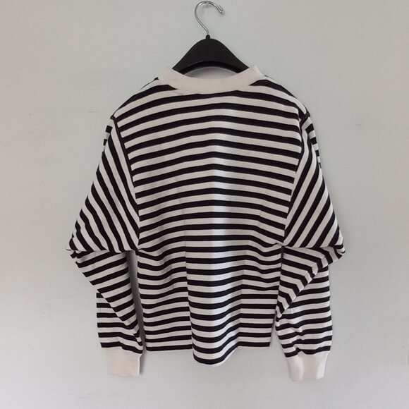 & OTHER STORIES cotton striped long sleeve sweatshirt - Picture 6 of 9